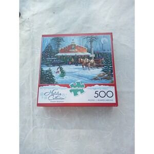Buffalo Game Holiday Collection 500 Piece Puzzle Holiday Tradition George Kovach